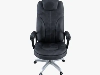 Ergonomic Leather Office Chair 3D model