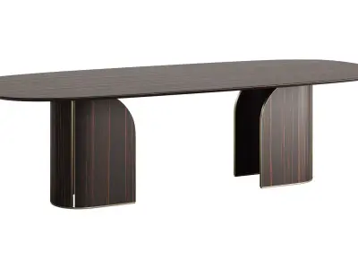 DUNA Dining Table by Capital Collection 3D model