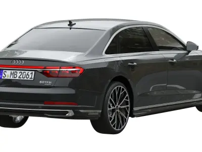 Audi A8 L 2022 3D model