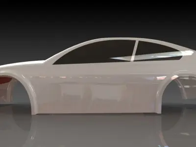 Simple Surface Car Concept 3D model