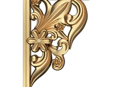 Bracket Plaster Molding Decoration 06 Low-poly 3D model