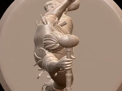 Zagor Dynamic Heroic Figure  3D Printable Collectible Statue 3D print model