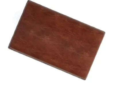 Metal Frame Stool with Leather Covering 3D model