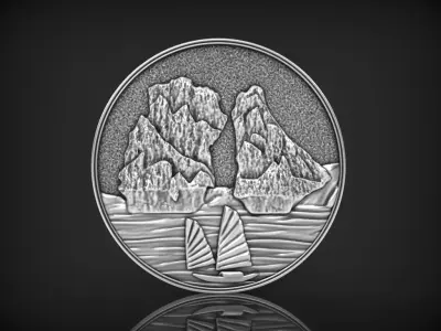 Ha Long Bay Pendant 3D print model