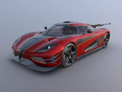 Koenigsegg One 3D model