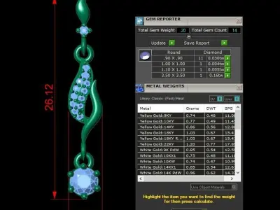 Jewelry Earring 3D print model