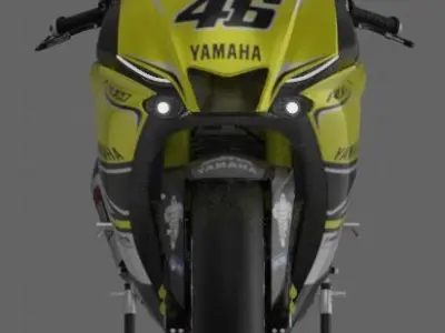 YZF R1-M 2020 Model with 60th Anniversary Livery 3D model