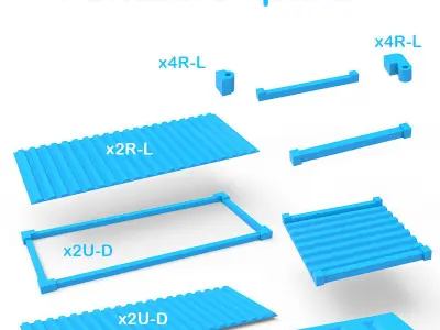Container shipping 3D print model