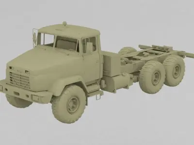 Kraz Truck 3D print model