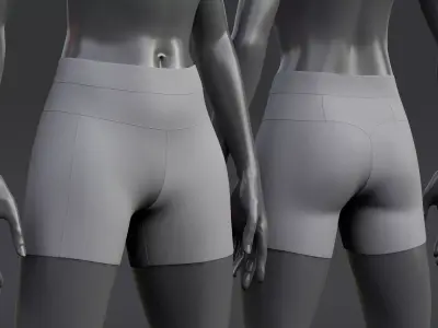Nike PRO Womens Shorts 3D model