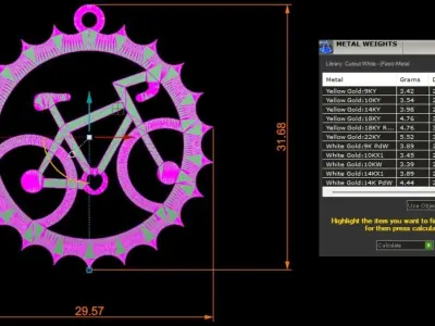biker necklace Free 3D print model