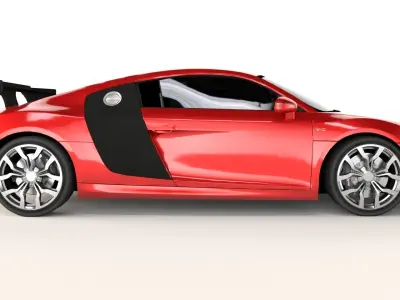 Audi R8 Low Poly game ready VR AR Low-poly 3D model