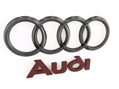 3D Audi Emblem 3D model
