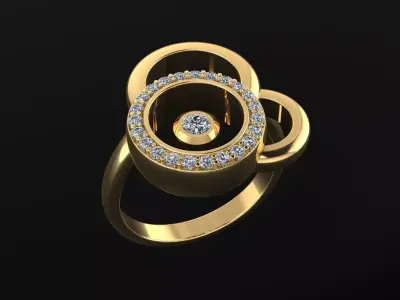 Chopard Ring 3D print model