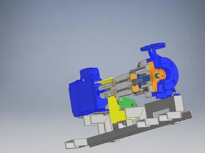 Autodesk Inventor Centrifugal Pump 3D model