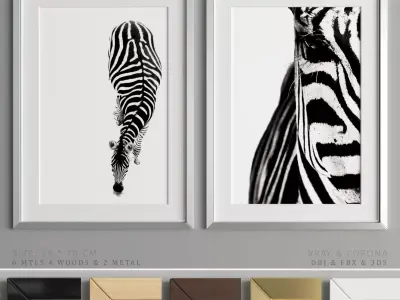 Art Frame A23 Low-poly 3D model