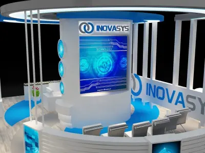 Booth Exhibition Stand a300 3D model
