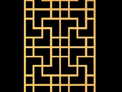 decorative panels 3D model  vol2 3D model