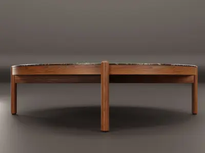 Coffee Table No2 Low-poly 3D model