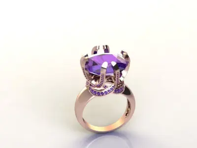 Ring Cushion Square 3D print model