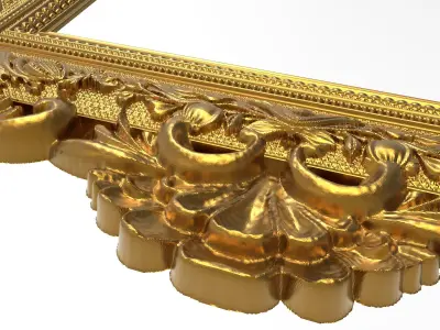 carved frame 3D model 13