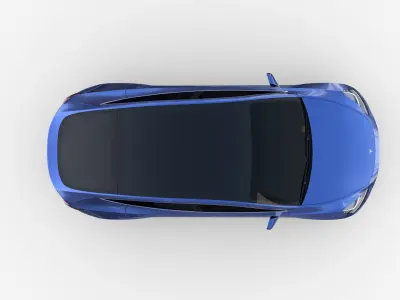 Tesla Model Y Blue 3D model