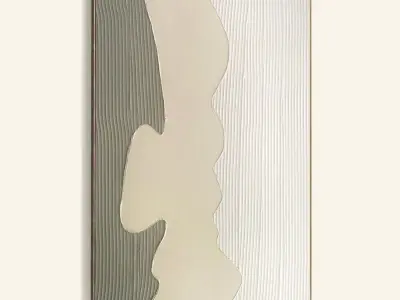 Plaster Two Photo Frame 364 Low-poly 3D model