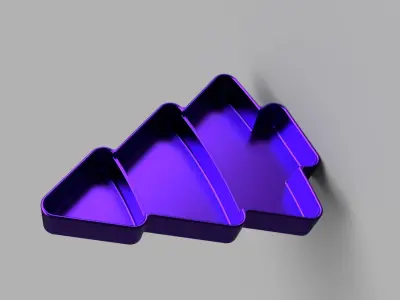 Christmas Tree Serving Tray Free 3D print model