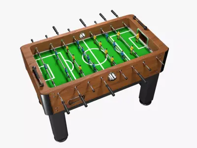 Foosball Table Football Low-poly 3D model