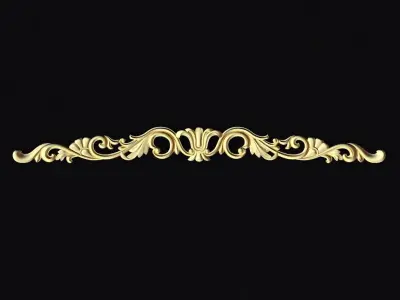 Central decor ornament for furniture 3D model 65
