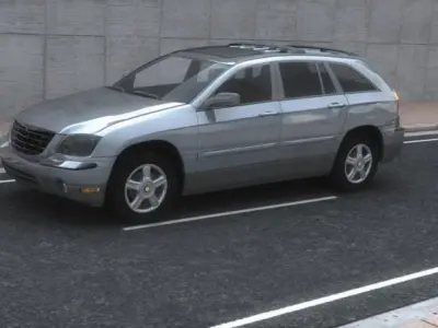 CAR MODEL PACK 2004 Low-poly 3D model