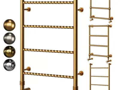 Boheme towel warmers in classic style 3D model