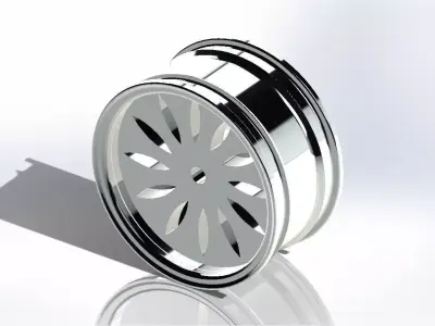 RC Model 3d Rim Printable and use robot rim 3D print model