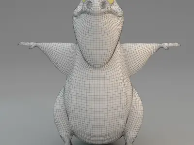 Stylized Crocodile Character 3D model