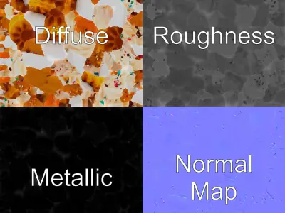 Soft Serve Ice Cream with Toppings Model Pack Low-poly 3D model