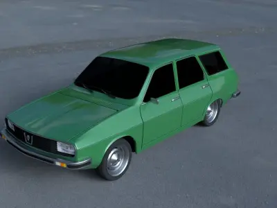 Renault 12  Dacia 1300 Estate HDRI 3D model