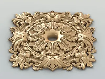 Square rosette 012 3D model