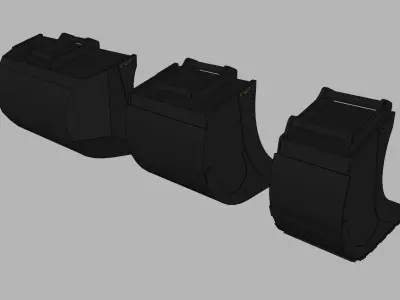 Pack godet Engcon - Engcon bucket pack 3D model