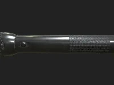 Flashlight Low-poly 3D model
