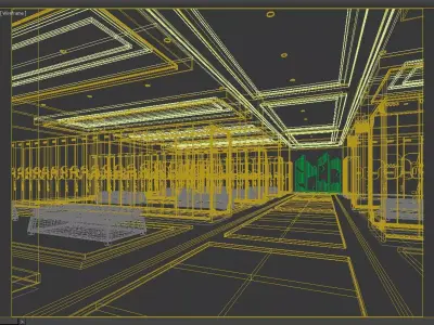 Locker room 3D model