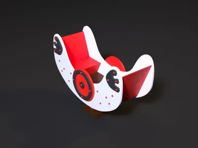 Barkas toy with eyes 3D model