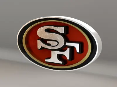 NFL San Francisco 49ers Logo 3D model