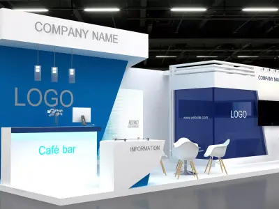 3D Booth 3D model