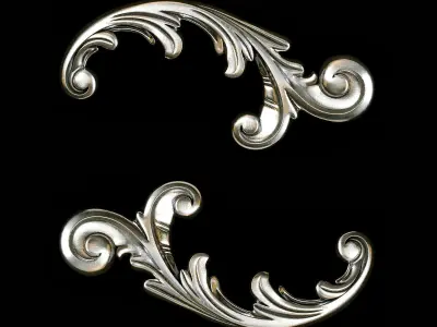 Classic carved 088 3D model