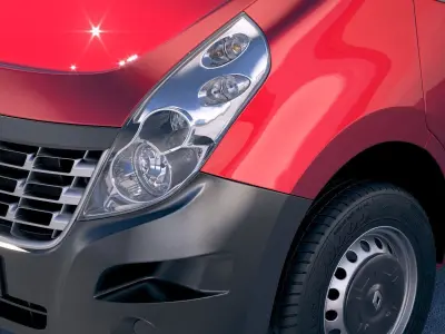 Renault Master Van 2018 short Low 3D model