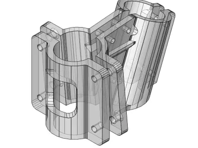 Additional carbon bars for the Matrice 300 RTK 3D print model