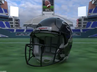 Atlanta Falcons American Football Helmet 3D model