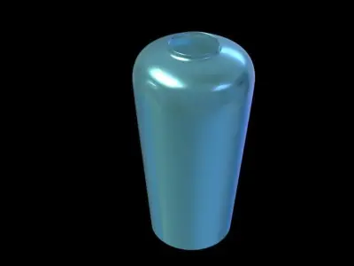 Modern Metallic Vase  3D model