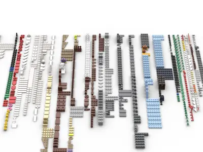 TwindBricks3D - 10293 Santa Visit 3D print model