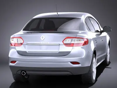 Renault Fluence 2016 VRAY 3D model